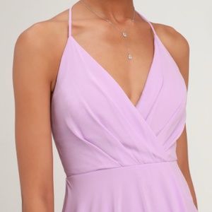Lulus Love Forever Lavender Backless Maxi Dress